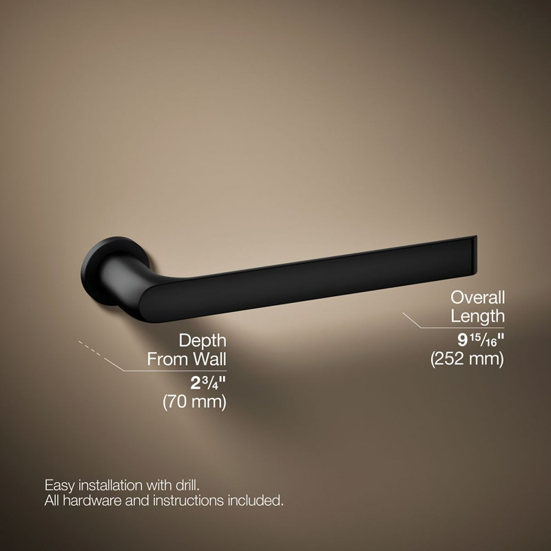 Avid Towel Arm, Matte Black