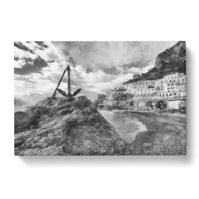 Amalfi Coast In Italy - Wrapped Canvas, 35cm H x 50cm W x 3cm D