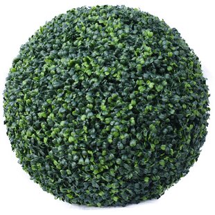(Assortment, Boxwood, 3) - Artificial Topiary Ball - Artificial Topiary Plant - Boxwood Topiary - Indoor/Outdoor Artificial Plant Ball