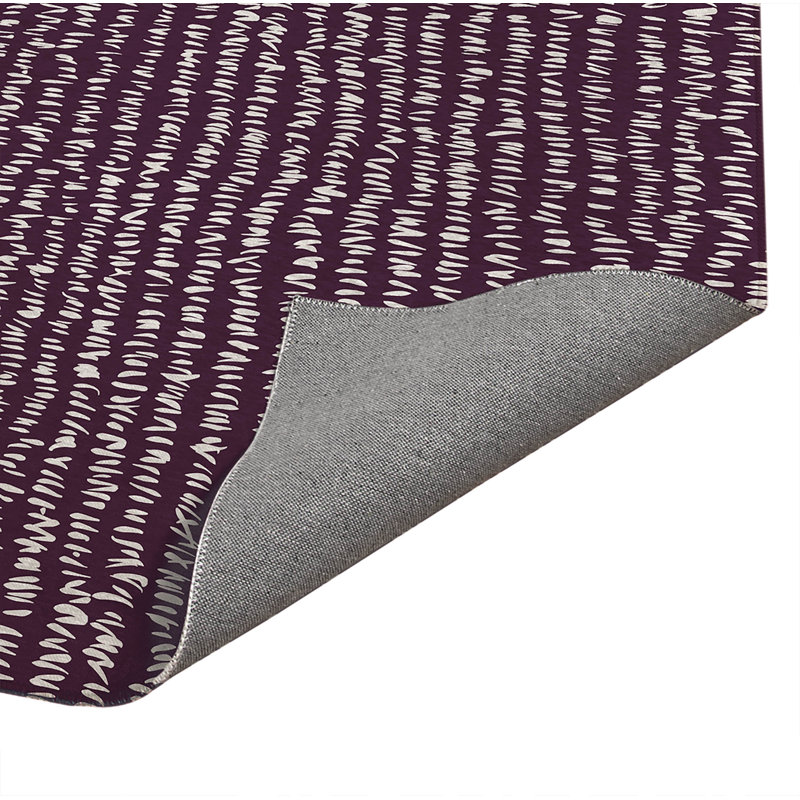Tapis de cuisine Crop Row, Aubergine, Rectangle 5 pi x 7 pi