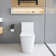 KDK HOME Tornado Toilet with Dual Flush 1.1/1.6 GPF Siphon Jet Comfort Height 16.5"