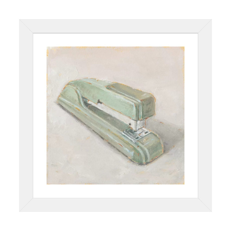 «Old School IV» par Ethan Harper - reproduction d'art, H 24 po x l 24 po x p 1 po, Papier encadré blanc, Blanc