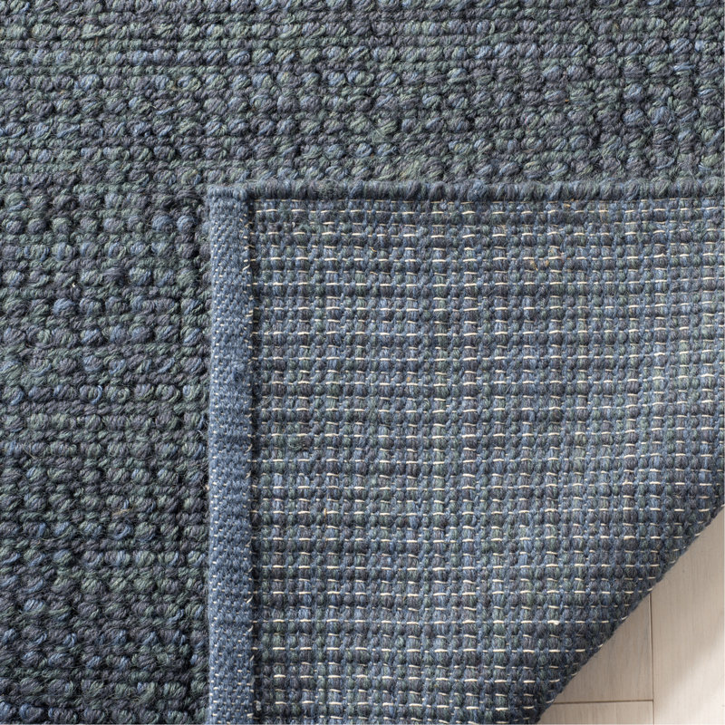 Nubby Tweed Msj Hand Woven Jute/Cotton Solid Color Rug in Dark Gray, Rectangle 2'6" x 3'1
