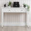 Crediton 2 Drawers Console Table for Hallway & Living Room Furniture, 120cm Slim Entryway Table