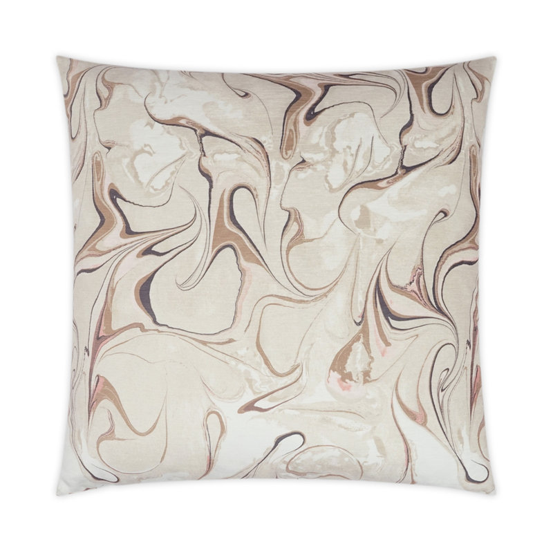 Juno Pillow Cover & Insert, Graystone Abstract, Square 24"