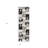 6' Gray And Black Geometric Runner Rug