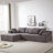 Boneless Modern Upholstered Sectional Sofa With 6 Pillows, No assembly required-2145291325-2134752906-2129649635