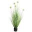 SNOWBALL BUSH 125 cm H Faux Onion Grass Plant in Plastic Pot