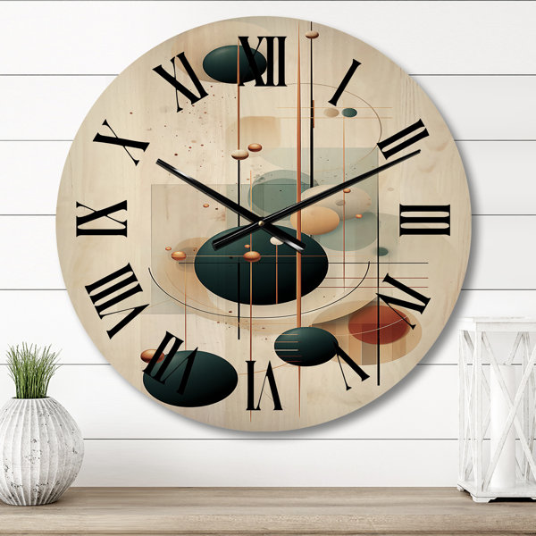 Bless international Prejean Solid Wood Wall Clock | Wayfair