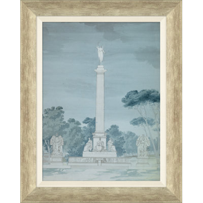 Drawing of Memorial Framed Drawing Print