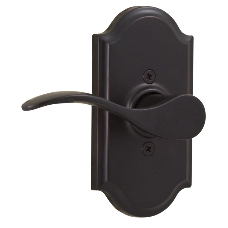 Levier de porte à simple mannequin Bordeau, Bronze huilé, Côté gauche