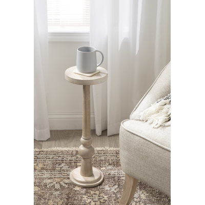 Anike Solid Wood Top End Table