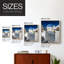 Santorini Sidewalk Framed Print - Solid Wood