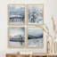 «Winter Snow Frost Mountain Tree Landscape», ensemble de 4 impressions murales d'automne encadrées sur papier, impression de 4 pièces-93012575-93012578