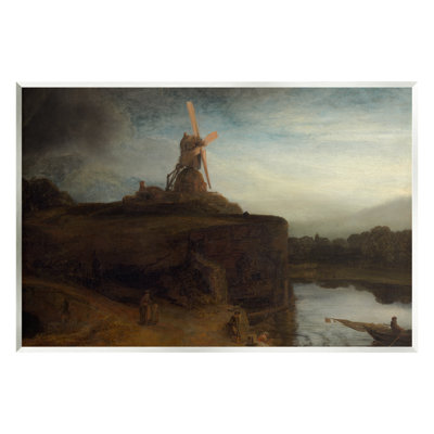 " The Mill Rembrandt Van Rijn Classical Landscape " Painting Print