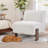 29.1" Wide Modern Upholstered Armless Accent Chair with Solid Wood Legs