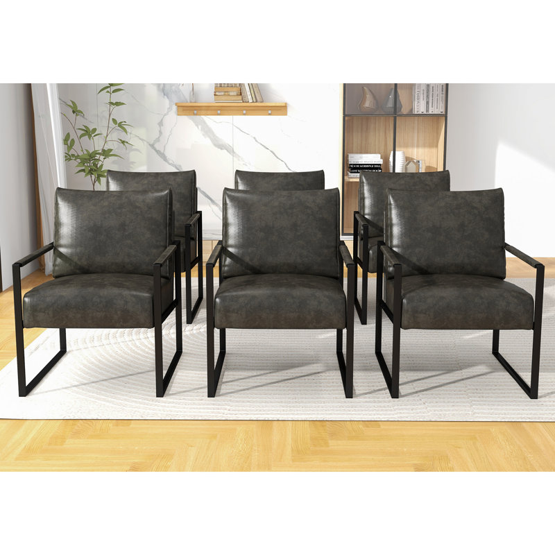 Fauteuil d'appoint Bradon, Gris, 6