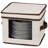  China Plate Storage Box, Holds 12 Dessert Plates or Bowls, Windowed Panel, Sturdy Frame and Reinforced Handles, Felt Cushions, Fully Removable Lid