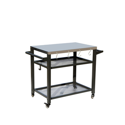 3-Shelf Outdoor Grill Table
