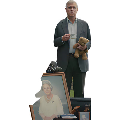 H10783 Prince Andrew Kicked out Royal Lodge Cardboard Cutout Standee Standup