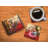 Disney's Mickey and Minnie Mouse in Hollywood Starfire Prints Glass 4 Piece Coaster Set