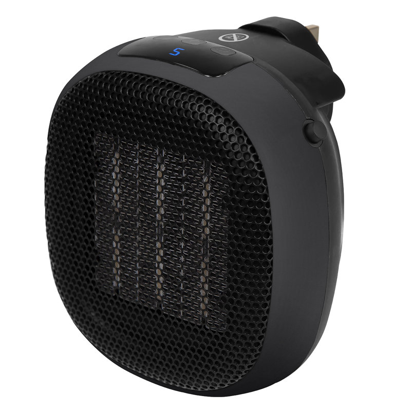 Russell Hobbs RHPH7001W 700W Compact Ceramic Plug Heater in White, Black