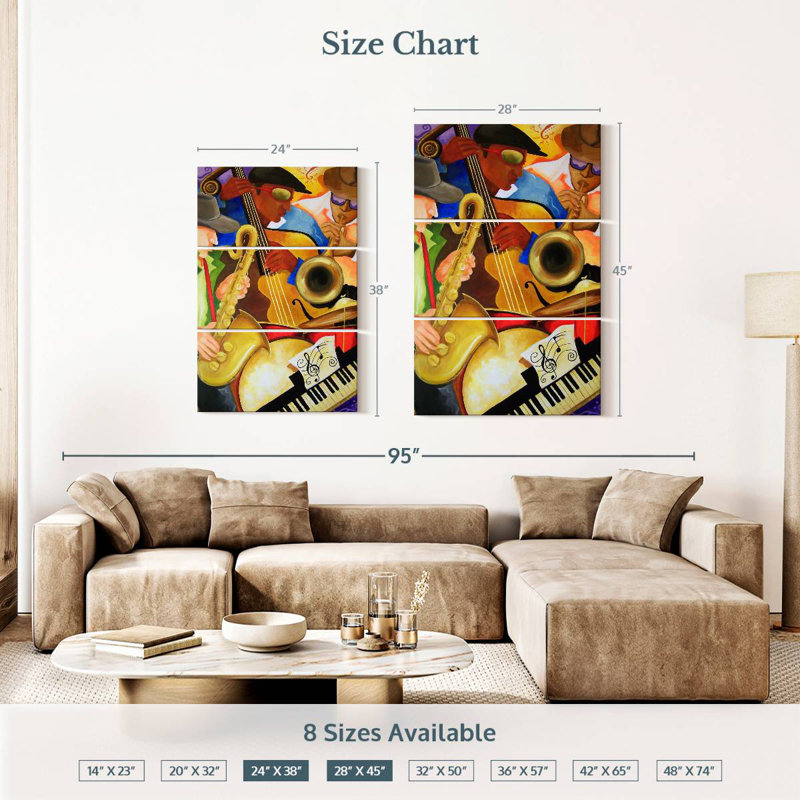 Abarca Just Jazz, 38" H x 24" W