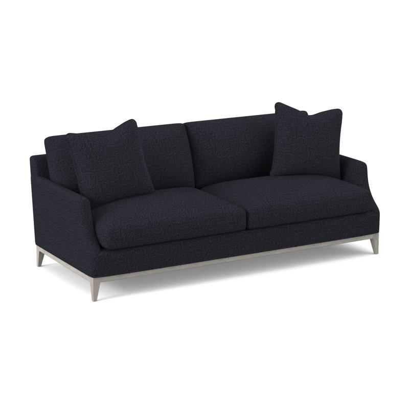 Canapé Porter, Bisque, 100% polyester bleu marine de Venise