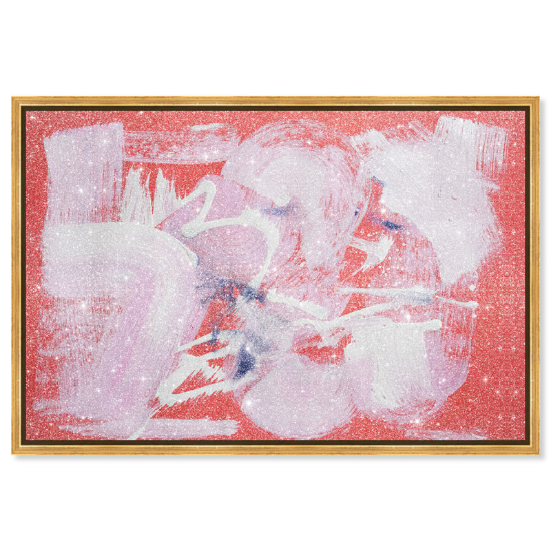Passion Fruit Berry Blend Canvas Abstract Print by Oliver Gal, 10"H x 15"W, Canvas Unframed