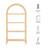Vexley Tall Narrow Arched Bookshelf-115213846-115213850
