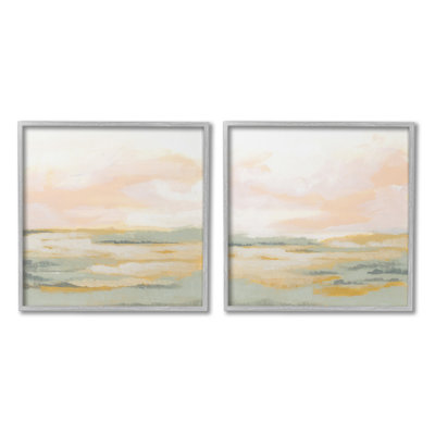 «Sunrise Sky Abstraction Single Photo Frame» par June Erica Vess, 2 pièces sur toile