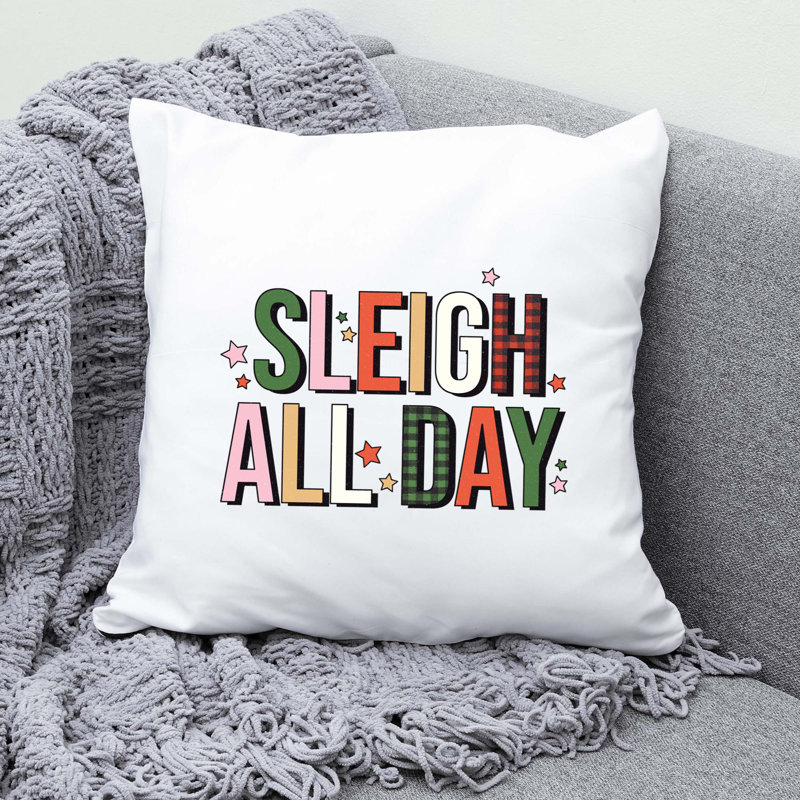 ChristmasPNG_3 Reversible Throw Pillow, 16" x 16"