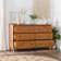 Commode double 6 tiroirs en bois massif Bhuneshwar
