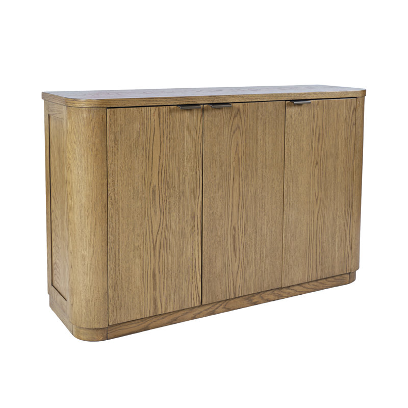 Meuble télé avec tablettes réglables Cossette Coulson, Bois brun