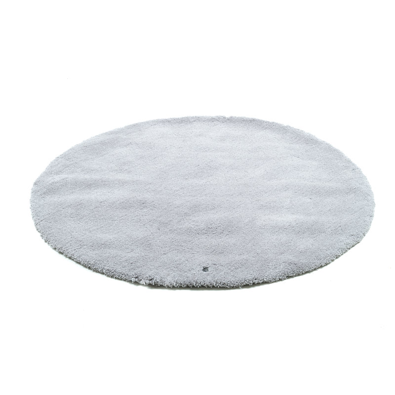 Cozy Solid Colour Hand Woven Area Rug, Round 140cm