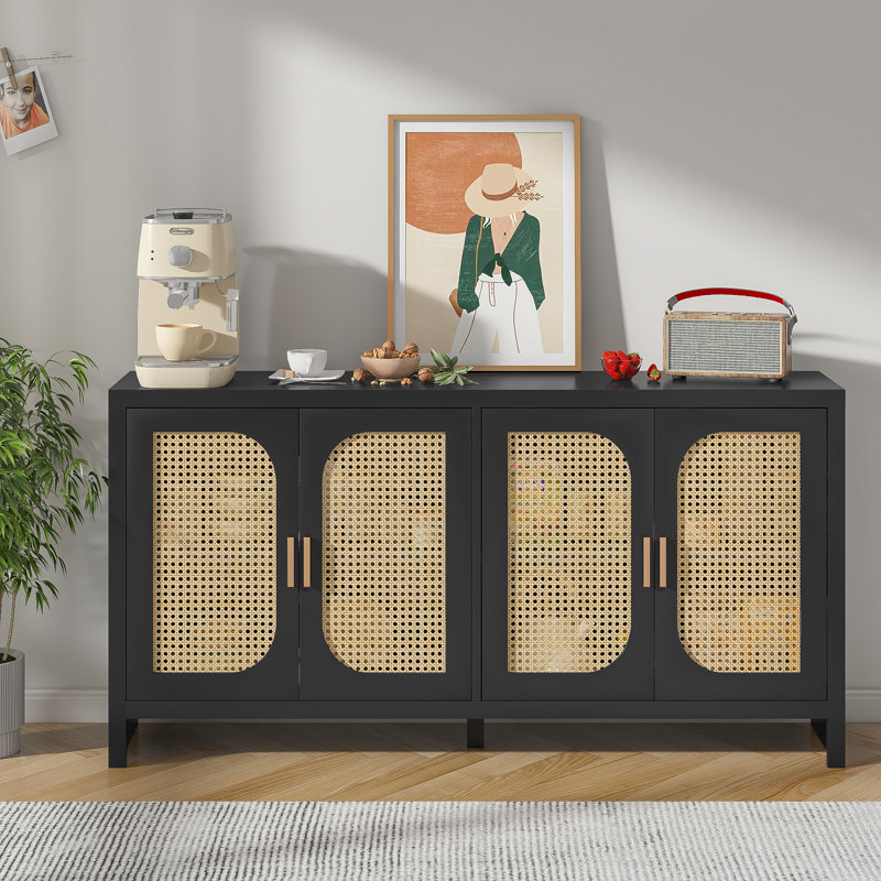 Buffet de 59,1 po Annabellah, Noir