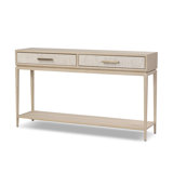 Rosenell Console Table-Natural Oak Veneer