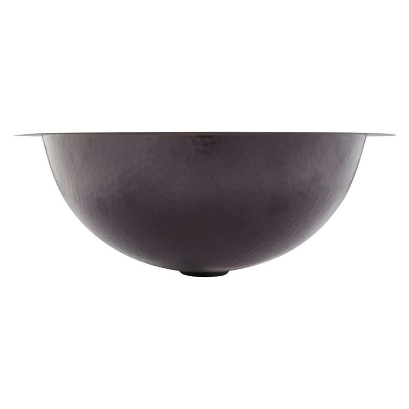 17" Alena Dark Antique Copper Circular Drop-In Bathroom Sink