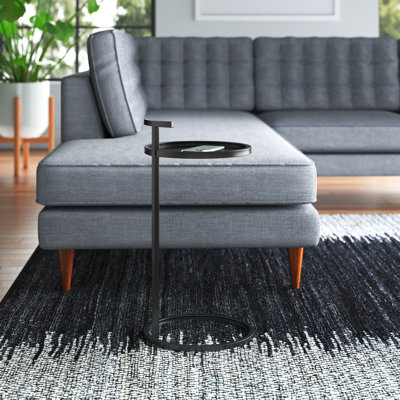 Auzie Iron Tray Top C Table End Table