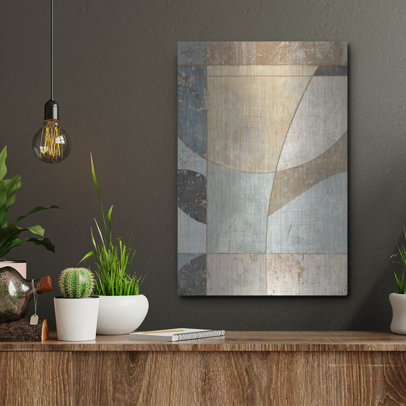 «Complementary Angles 2» par Suzanne Nicoll, Wrought Studio ™, art mural en métal, H 16 po x l 12 po