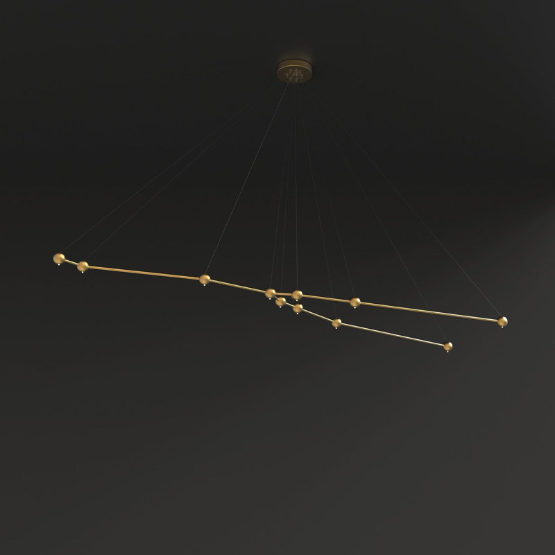 11 - Light Unique Geometric Chandelier