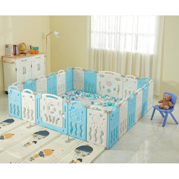 Albott Brile Albott Foldable Baby Playpen Kid Activity Center with