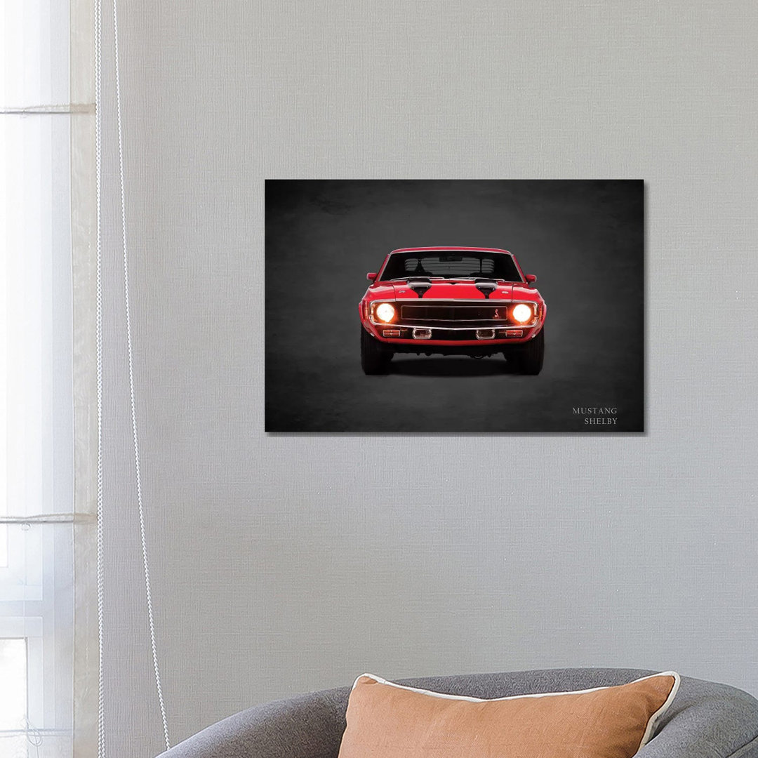 1969 Ford Mustang Shelby by Mark Rogan - Wrapped Canvas Photograph