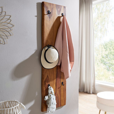 Jennet Solid Wood 6 - Hook Wall Mounted Coat Rack