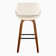 Fabrico 30" Fixed-Height Bar Stool With Bent Wood Legs And Square Footrest - Set Of 2