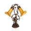 Amber Pond Lily Table Lamp