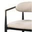 Ensemble de 2 chaises d'appoint Jaramillo en lin beige et finition noire
