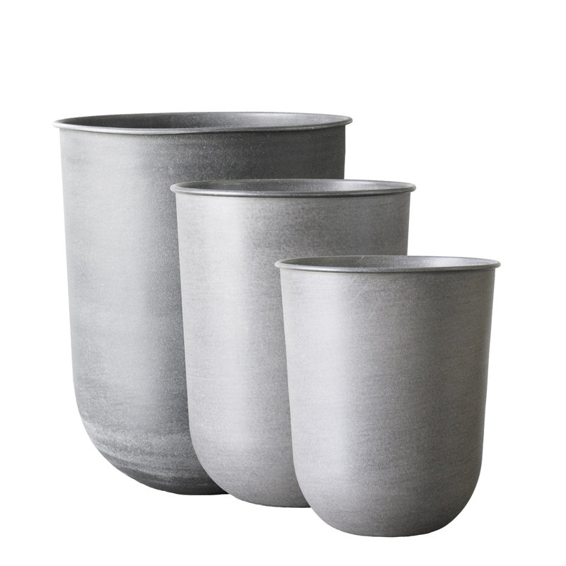 3- Piece Sheet Metal Pot Planter Set