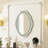 Glass Oval Mirror