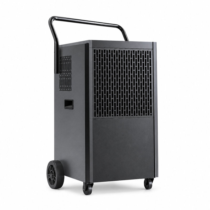 Déshumidificateur commercial de 138 chopines pour grandes pièces, déshumidificateur de sous-sol de grande capacité avec dégivrage automatique et drainage continu